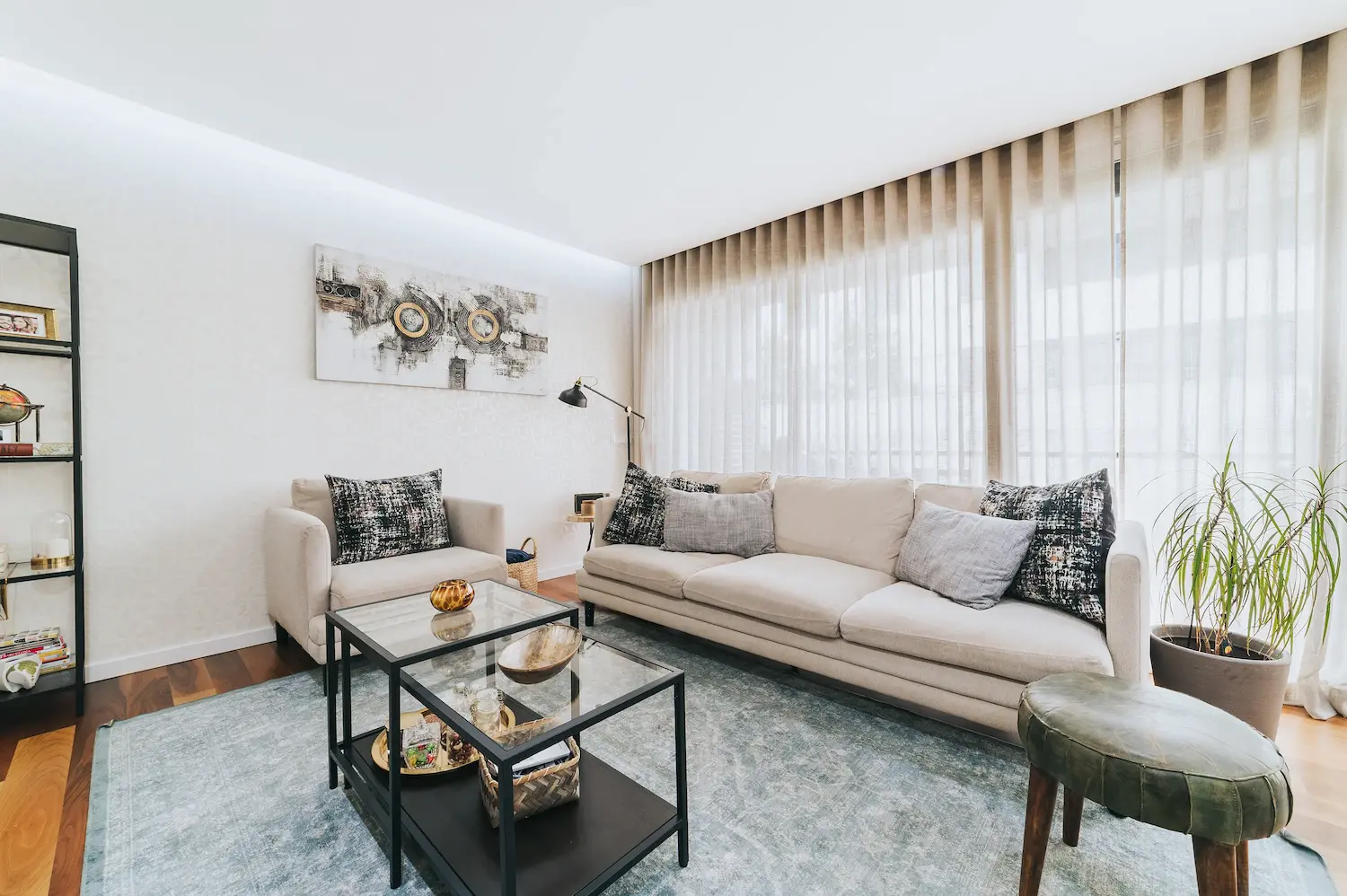 Composição visual para destacar o conforto de uma casa